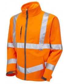 Leo Workwear Buckland Iso 20471 Cl 3 Softshell Jacket