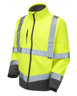 Leo Workwear Buckland Iso 20471 Cl 3 Softshell Jacket - thumbnail 2