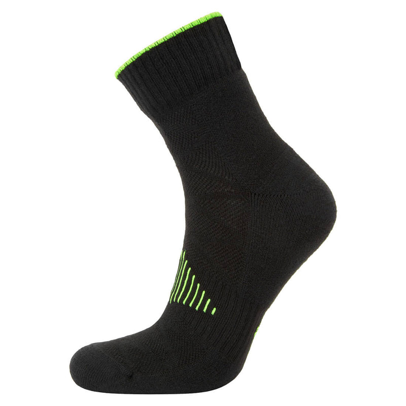 Portwest Recycled Trainer Sock in green and black colour