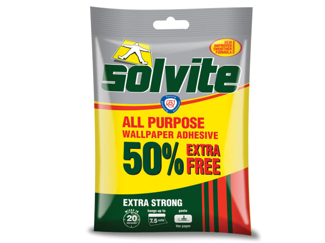 Solvite All Purpose Wallpaper Paste - 5 Roll Sachet