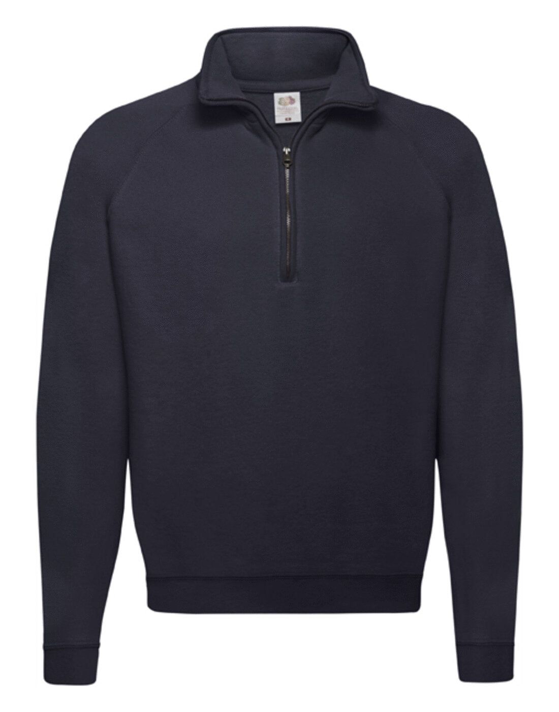 Fruit of the Loom Classic Zip Neck Sweatshirt - Deep Navy