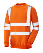 Leo Workwear Winkleigh Iso 20471 Cl 3 Crew Neck Sweatshirt - thumbnail 1