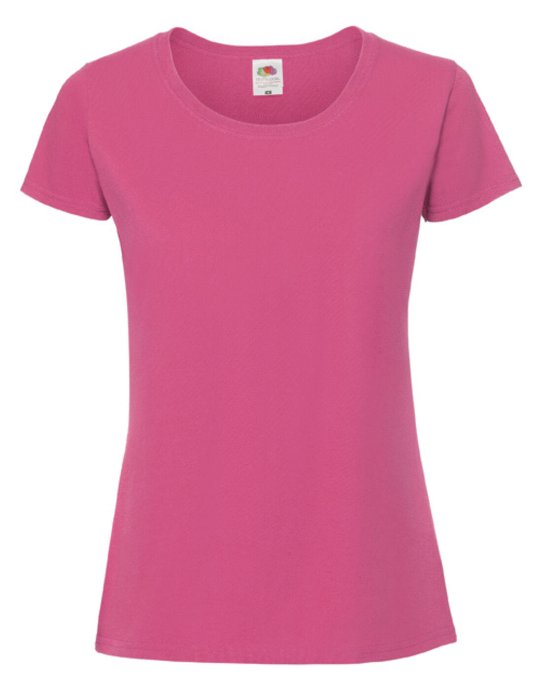Fruit of the Loom Ladies Ringspun Premium T Shirt - Fuchsia Pink