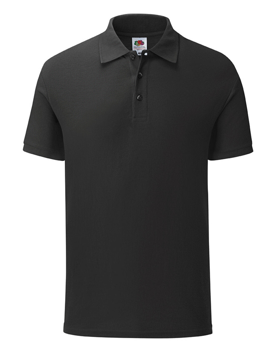 Fruit of the Loom 65/35 Tailored Fit Polo - Black