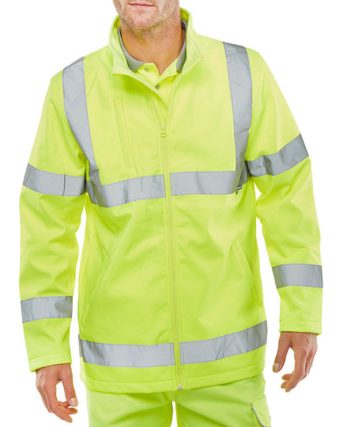 Beeswift Hi-Vis Soft Shell Lightweight Jacket