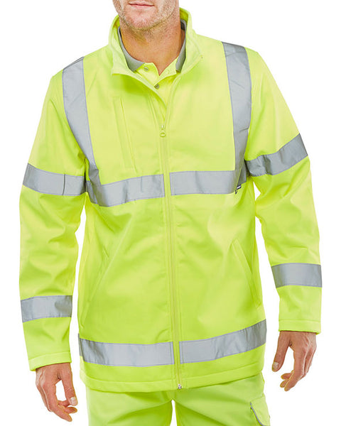 Beeswift Hi-Vis Soft Shell Lightweight Jacket