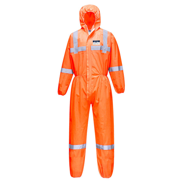 Portwest Vistex SMS Coverall Type 5/6 ST36 in Orange color