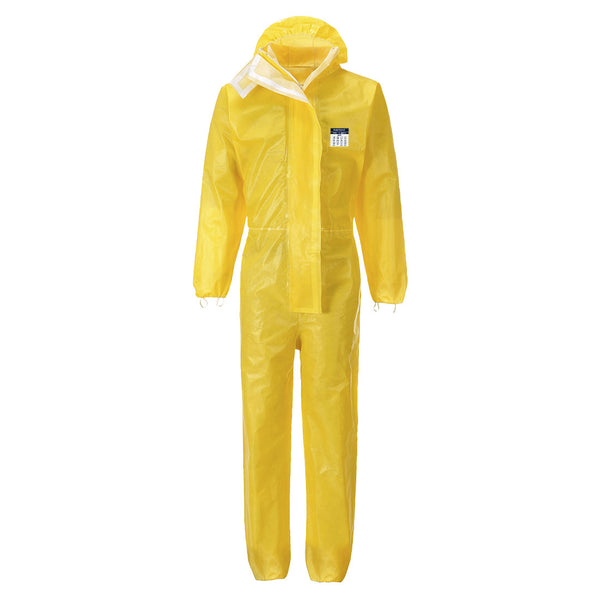 Portwest BizTex Microporous Coverall Type 3/4/5/6 ST70 in Yellow color
