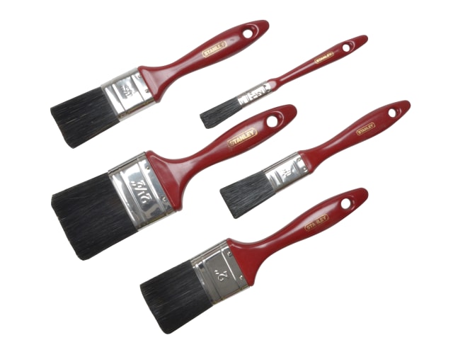 STANLEY Decor Paint Brush Set of 5 12 25 37 50 & 62mm