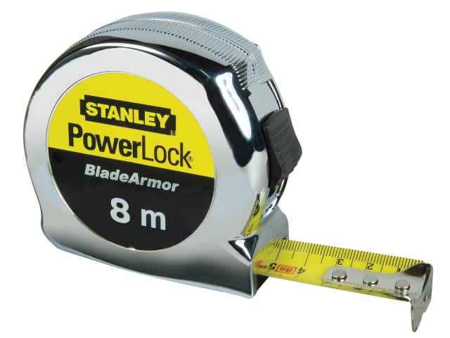 STANLEY PowerLock® BladeArmor® Pocket Tape 8m (Width 25mm) (Metric only)