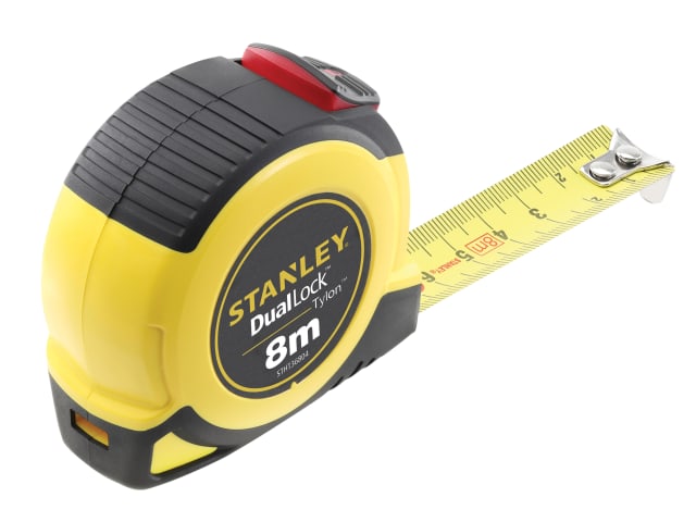 STANLEY DualLock Tylon Pocket Tape 8m (Width 25mm) (Metric only)