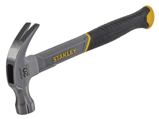 STANLEY Curved Claw Hammer, Fibreglass Shaft 570g (20oz)