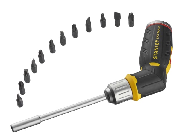 STANLEY FatMax Pistol Grip Ratchet 12 Bits