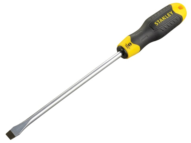 STANLEY Cushion Grip Screwdriver, Flared Tip 10 x 200mm