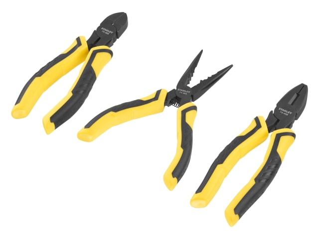 STANLEY ControlGrip Pliers Set, 3 Piece