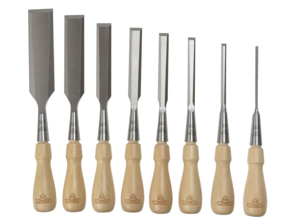 STANLEY Sweetheart Socket Chisel Set, 8 Piece: 3 6 8 12 15 18 25 & 32mm