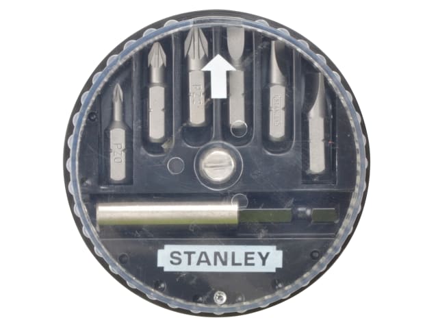 STANLEY Slotted/Pozidriv Insert Bit Set, 7 Piece
