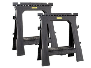 STANLEY Folding Sawhorses (Twin Pack)