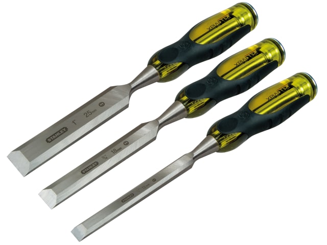 STANLEY FatMax Thru Tang Chisel with Thru Tang Set, 3 Piece