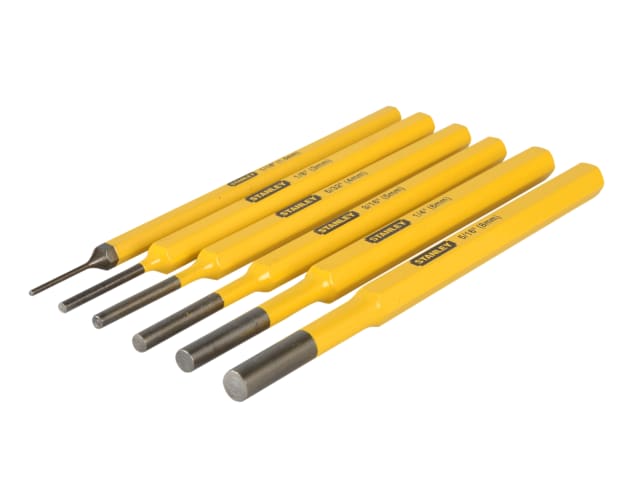 STANLEY Parallel Pin Punch Set, 6 Piece