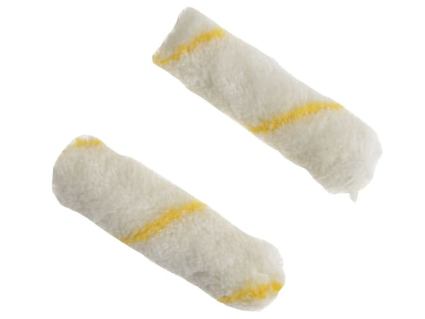 STANLEY Medium Pile Silver Stripe Sleeve 100mm (4in) 2 Pack