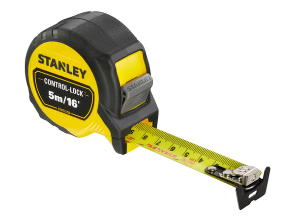 STANLEY CONTROL-LOCK Pocket Tape 5m/16ft (Width 25mm)