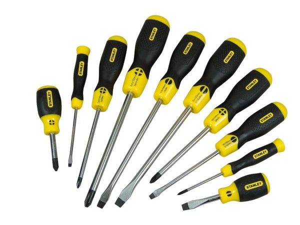 STANLEY Cushion Grip Screwdriver Set, 10 Piece