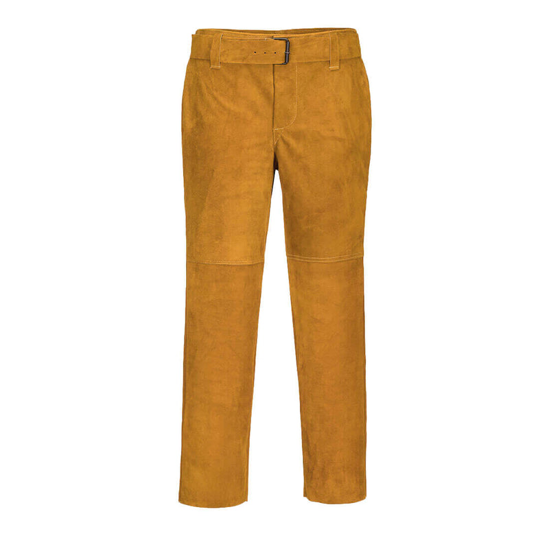 Portwest Leather Welding Trouser SW31 in tan.