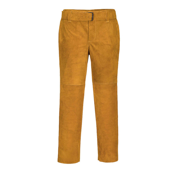 Portwest Leather Welding Trouser SW31 in tan.