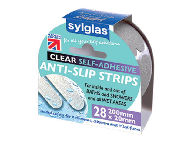 Sylglas Anti-Slip Strips and Discs (28) White 
