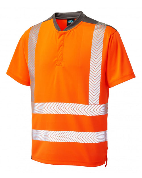 Leo Workwear Putsborough Iso 20471 Cl 2 Performance T-Shirt