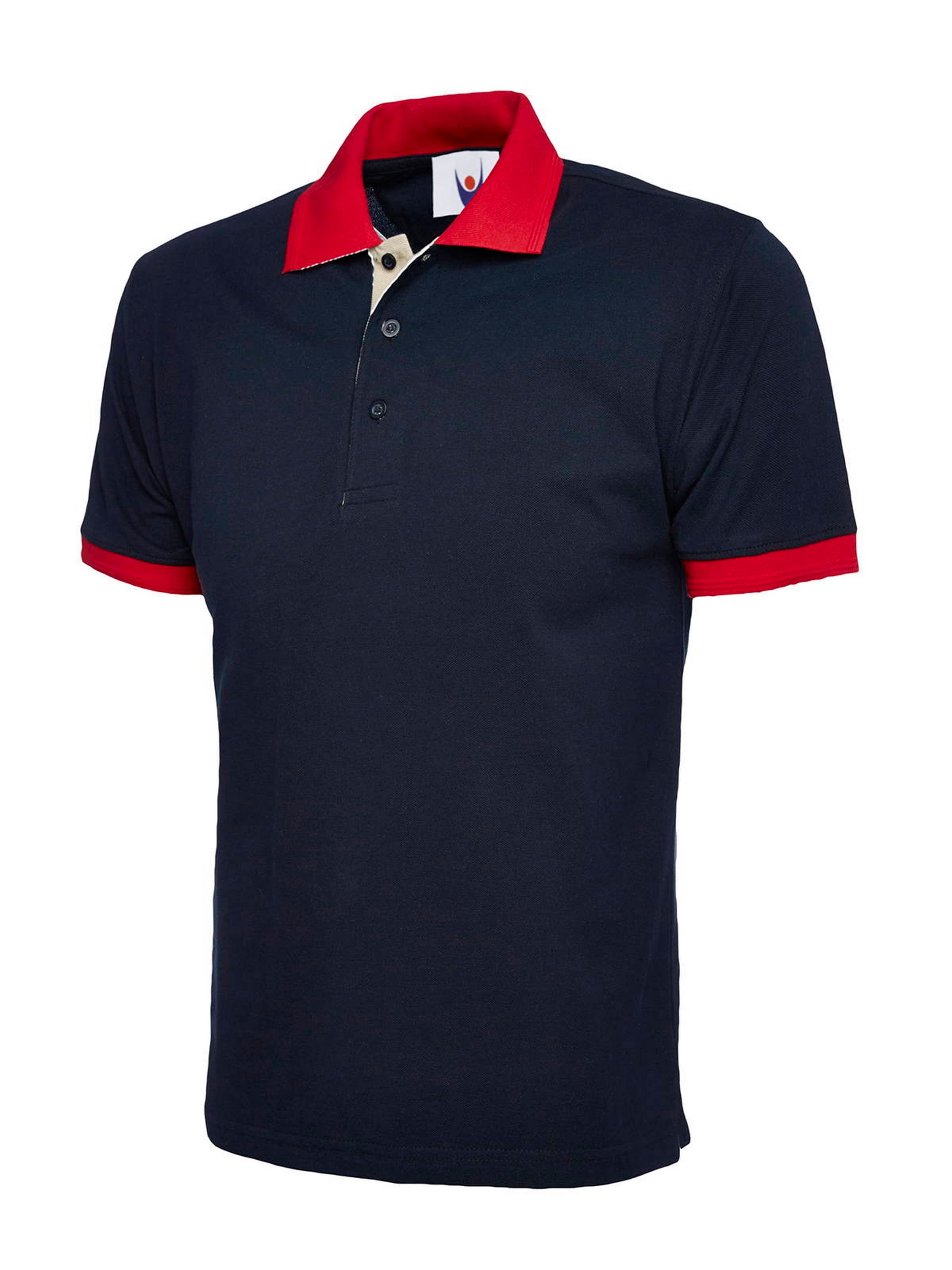 Uneek Contrast Poloshirt UC107 - Navy