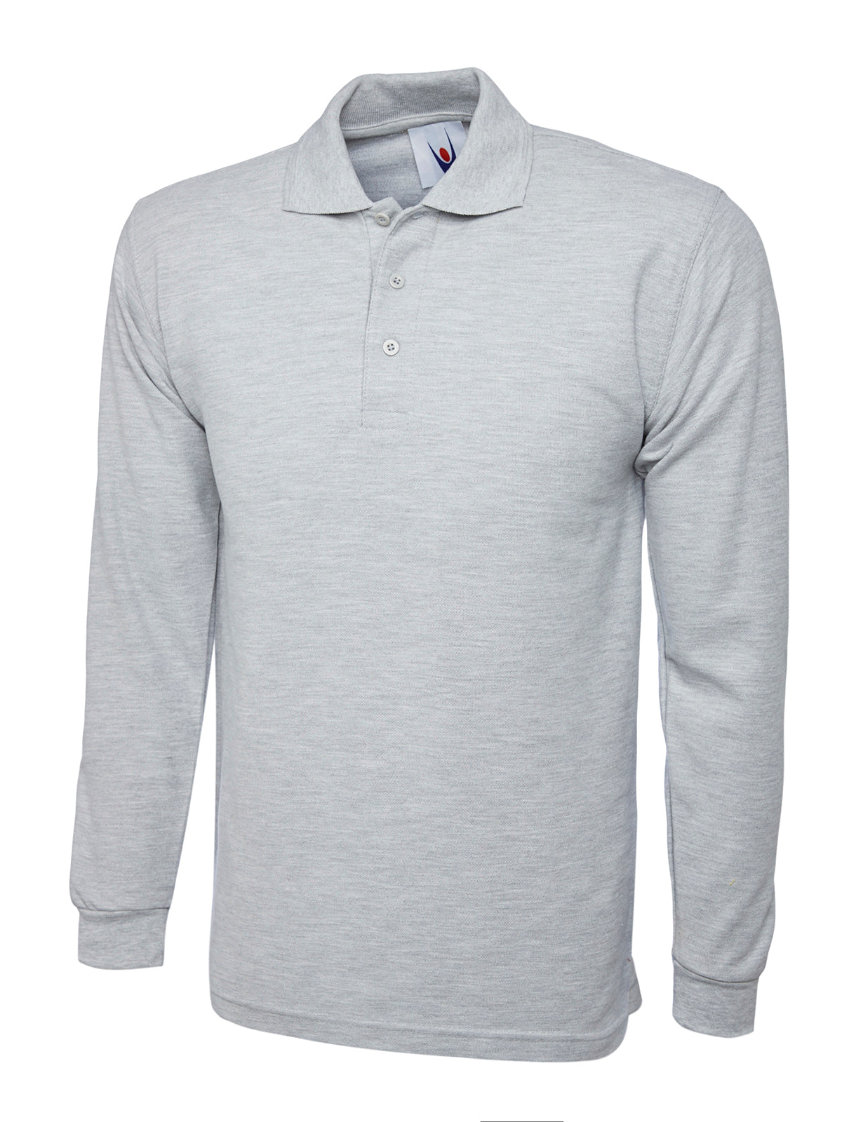 Uneek Longsleeve Poloshirt UC113 - Heather Grey