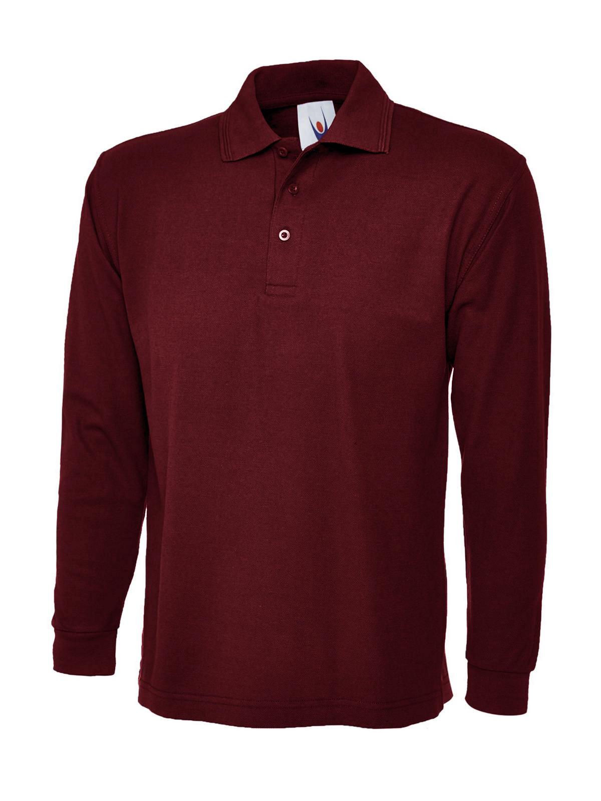 Uneek Longsleeve Poloshirt UC113 - Maroon