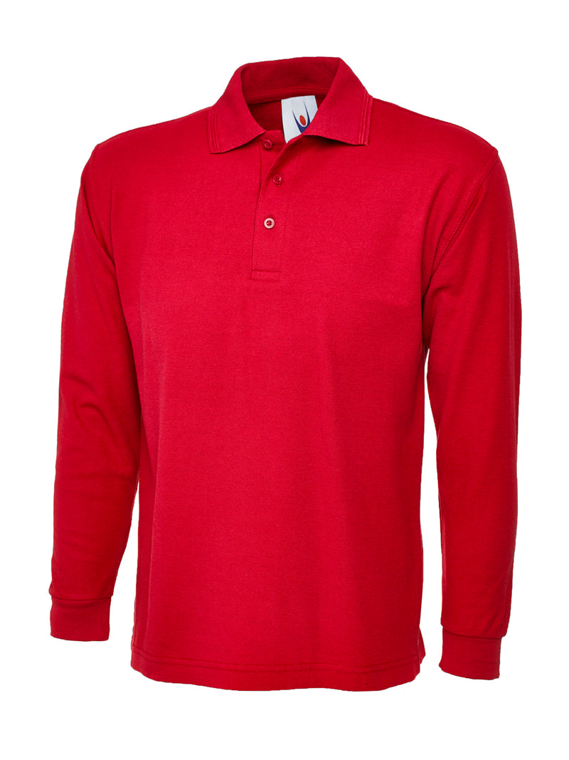 Uneek Longsleeve Poloshirt UC113 - Red