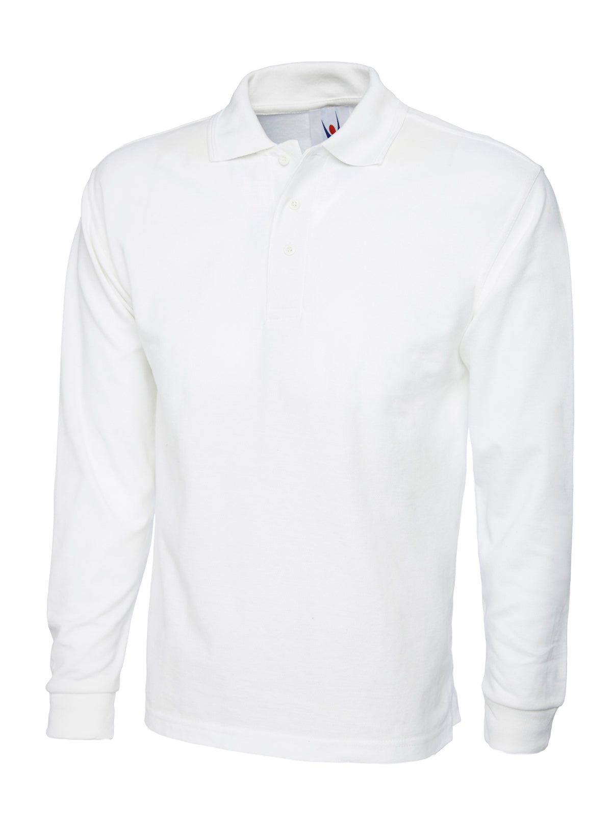 Uneek Longsleeve Poloshirt UC113 - White