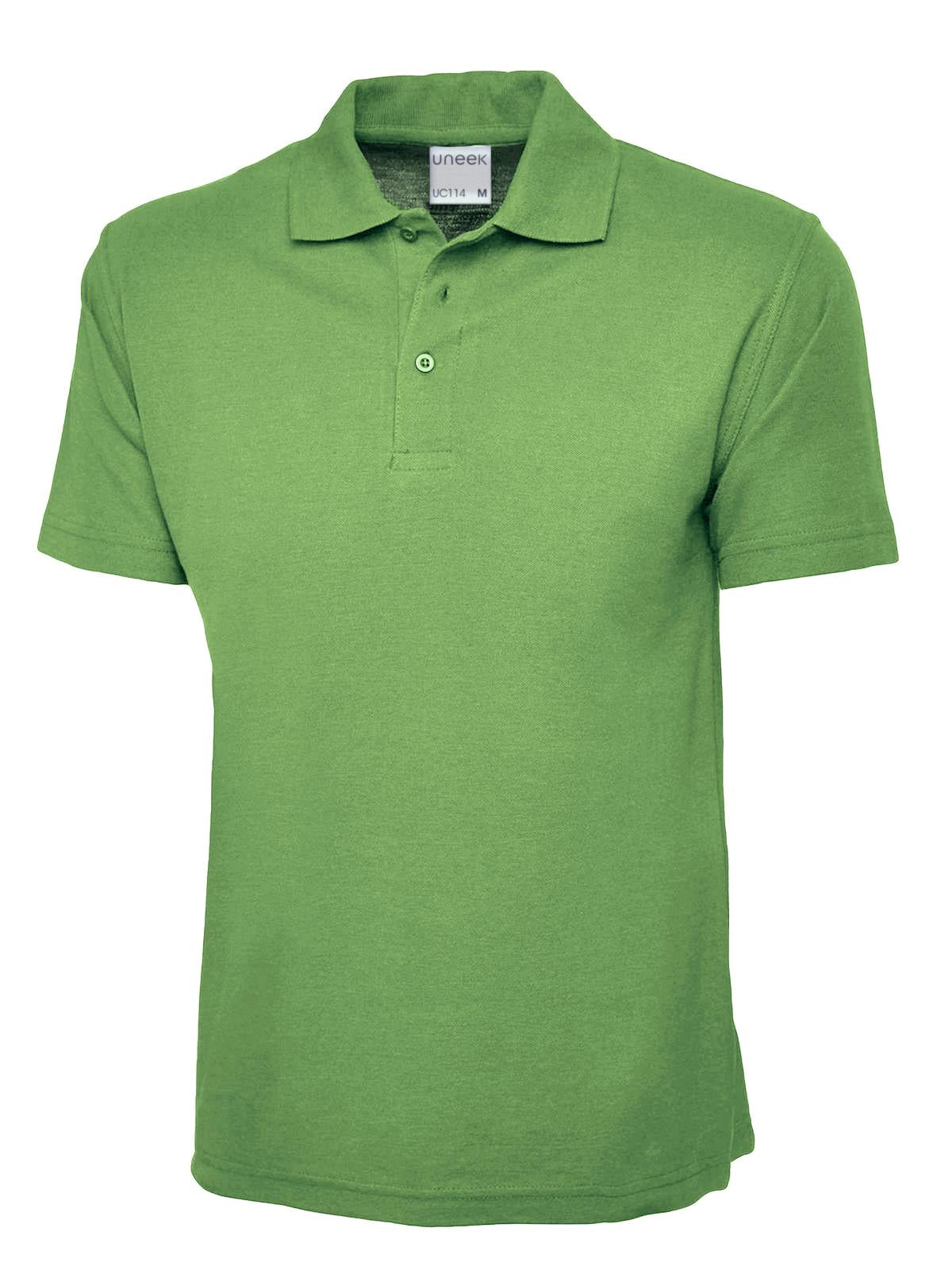 Uneek Men's Ultra Cotton Poloshirt UC114 - Lime