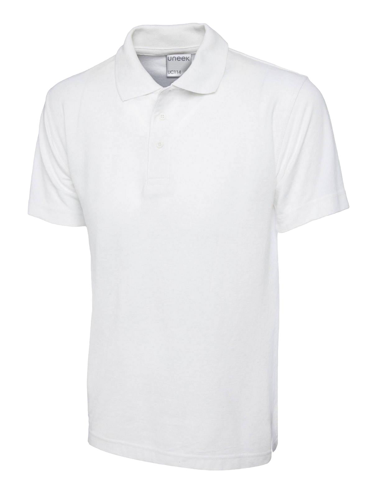 Uneek Men's Ultra Cotton Poloshirt - White