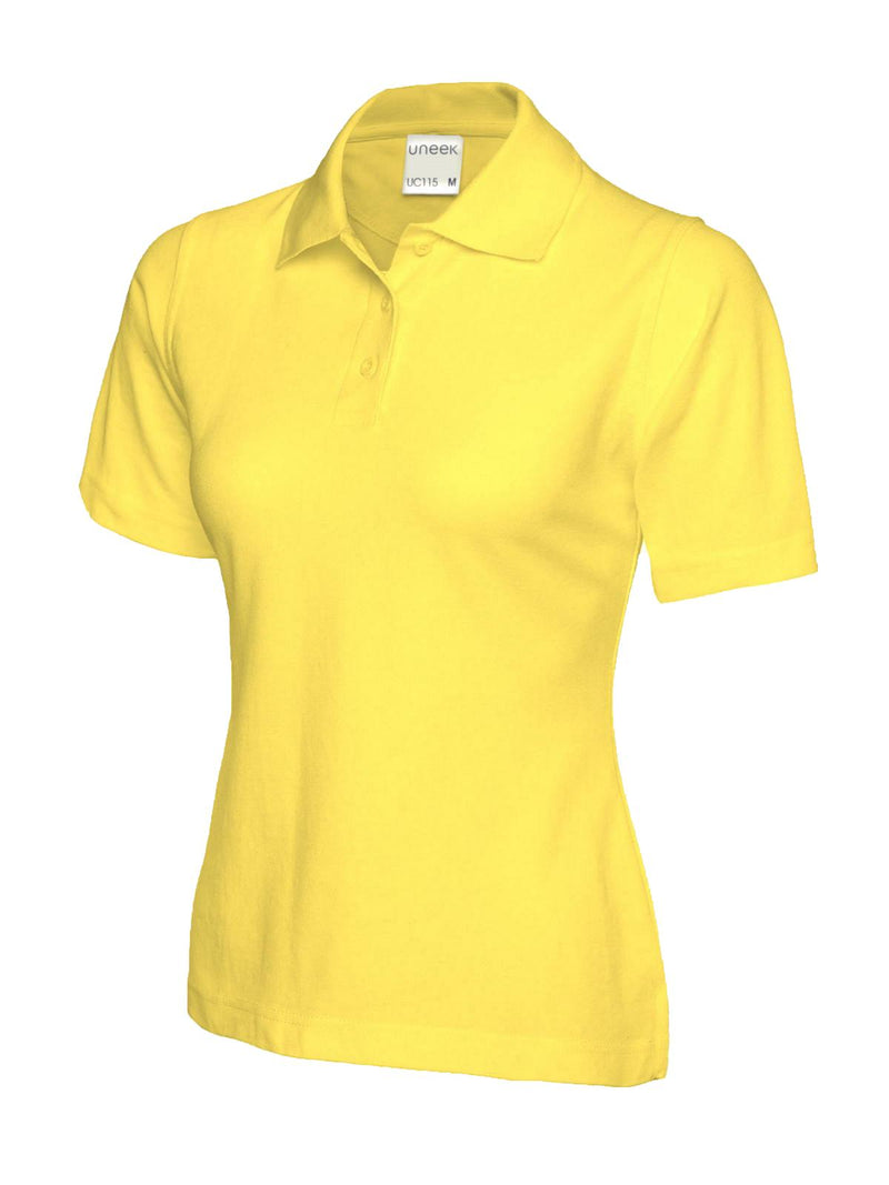 Uneek Ladies Ultra Cotton Poloshirt UC115 - Yellow