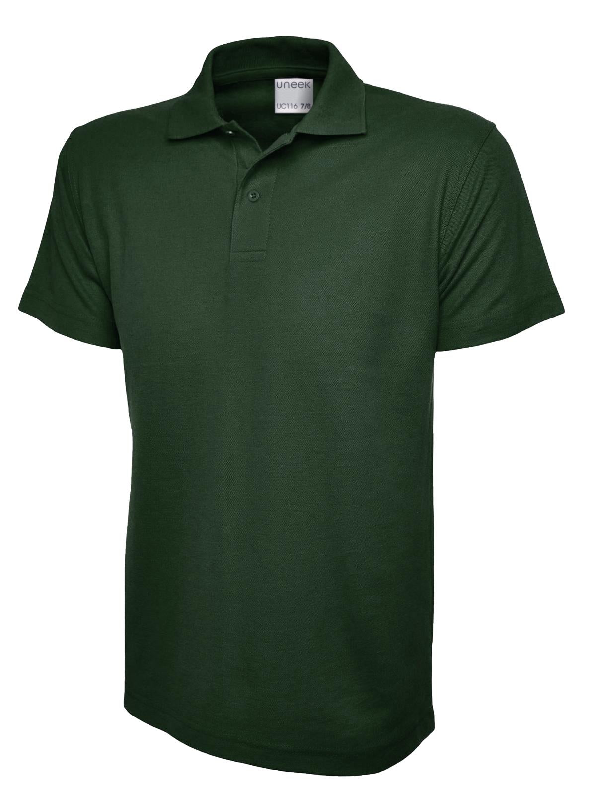Uneek Children's Ultra Cotton Poloshirt UC116 - Bottle Green