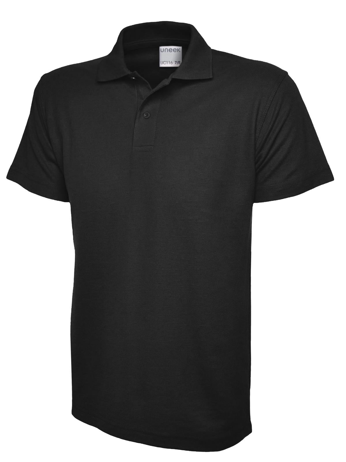 Uneek Children's Ultra Cotton Poloshirt UC116 - Black