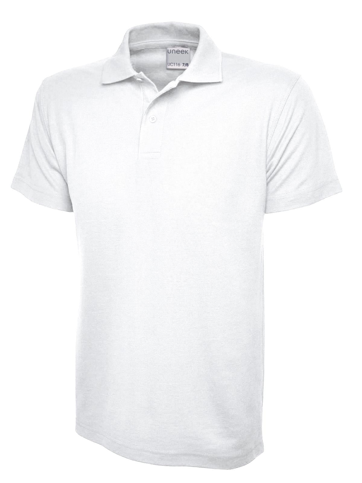 Uneek Children's Ultra Cotton Poloshirt UC116 - White