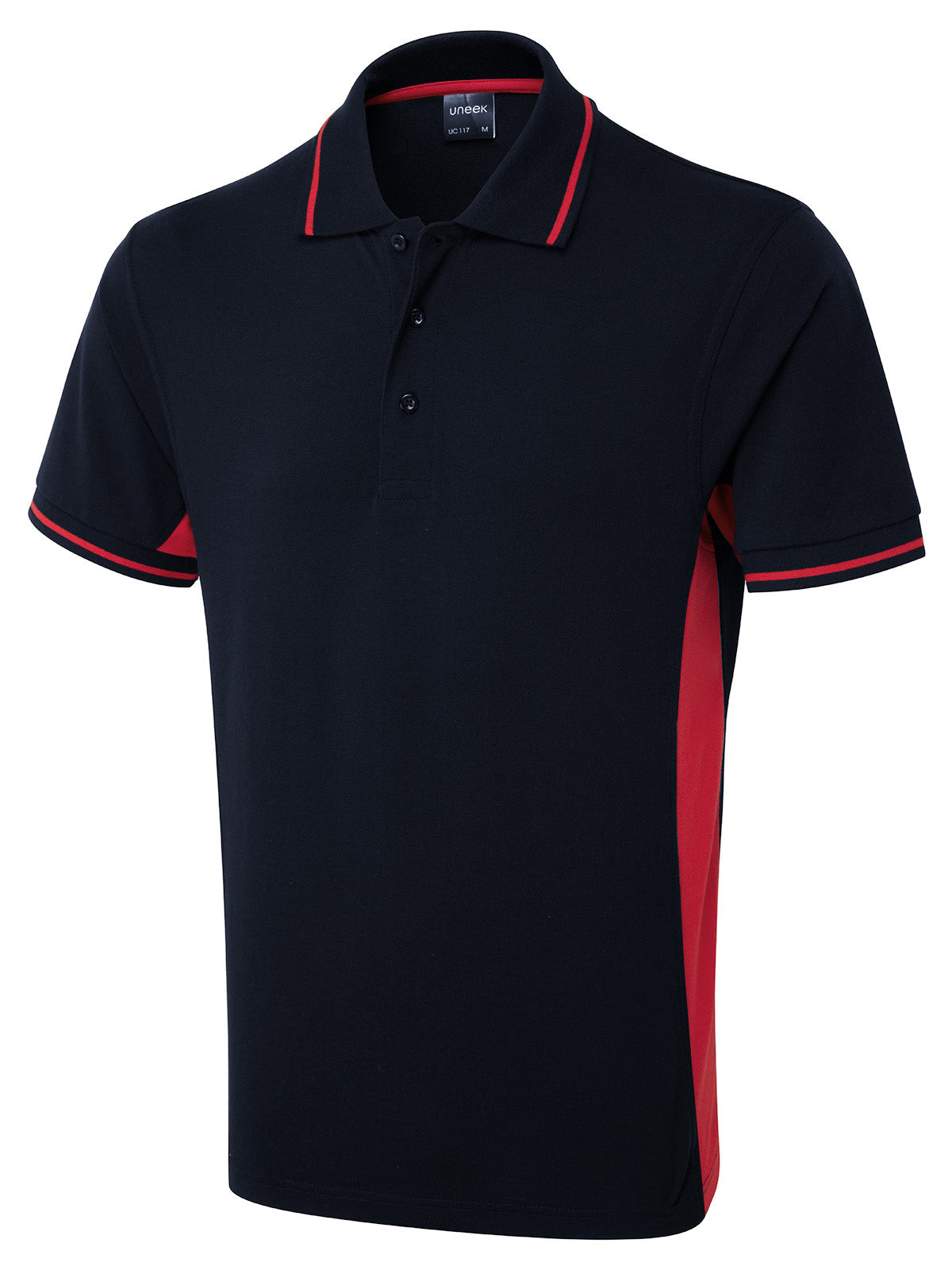 Uneek Two Tone Polo Shirt UC117 - Navy/Red