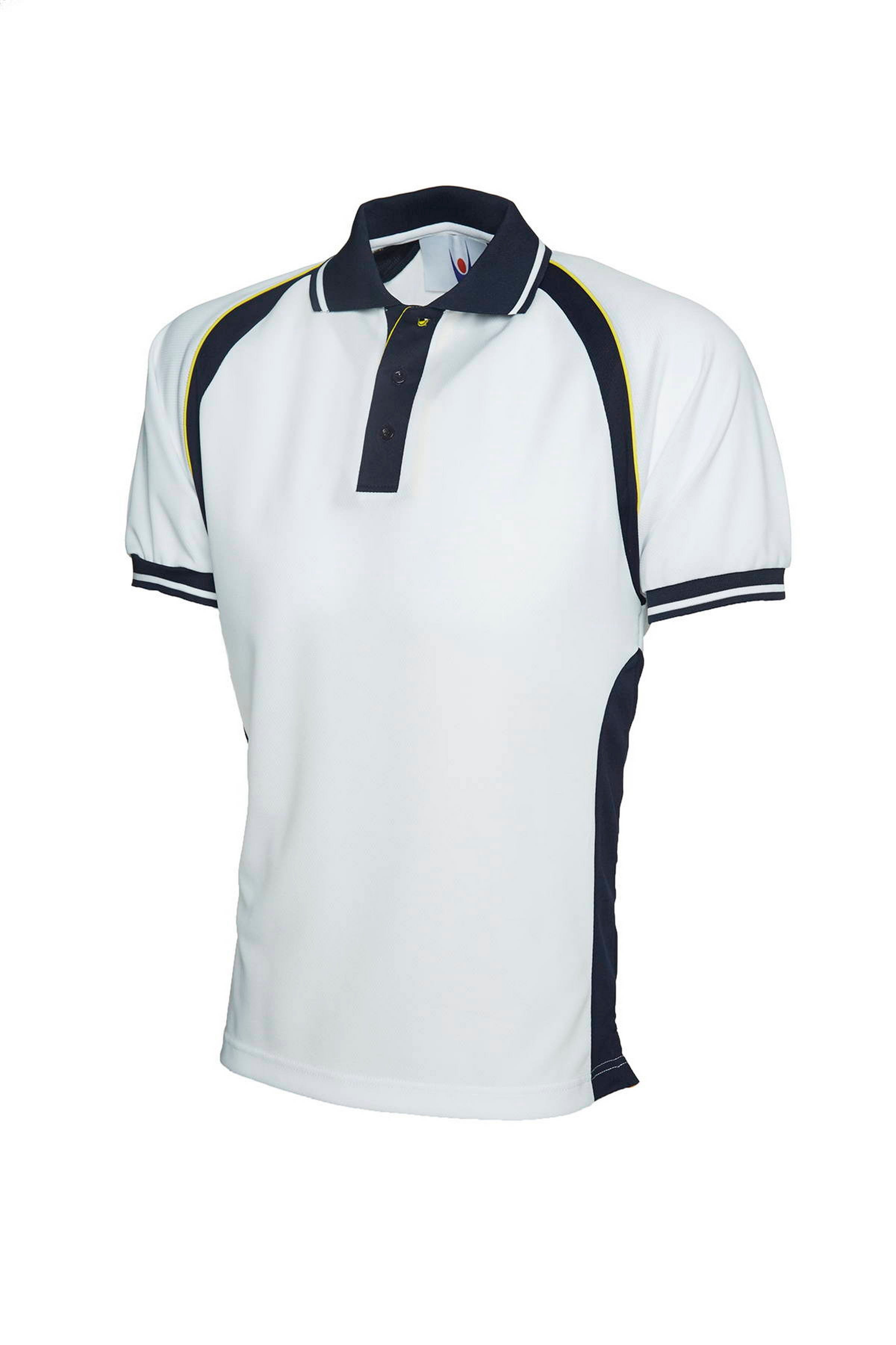 Uneek Sports Poloshirt UC123 - White/Navy