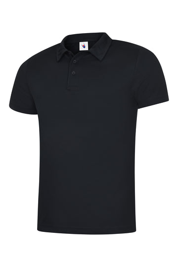 Uneek Mens Ultra Cool Poloshirt UC125 - Black