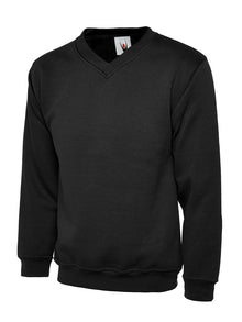 Uneek Childrens V Neck Sweatshirt UC206 - Black