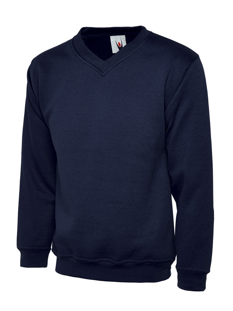 Uneek Childrens V Neck Sweatshirt UC206 - Navy