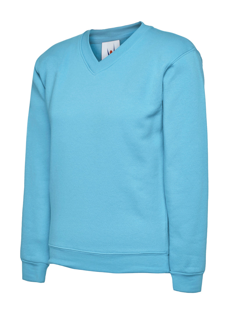 Uneek Childrens V Neck Sweatshirt UC206 - Sky