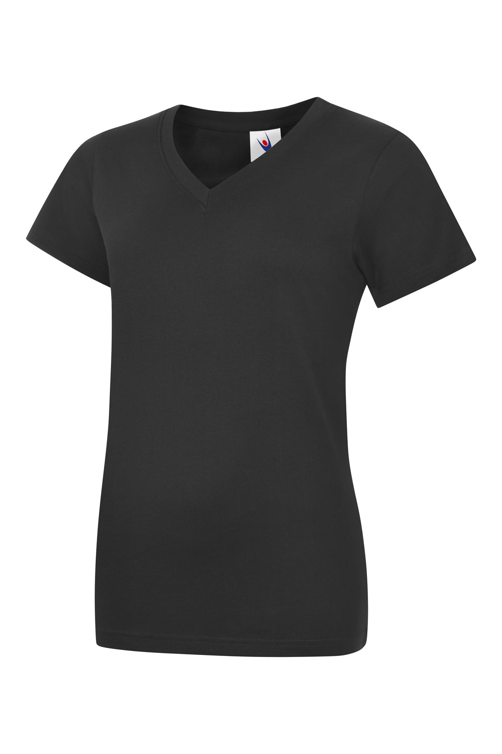 Uneek Ladies Classic V Neck T Shirt UC319 - Black