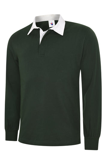 Uneek Classic Rugby Shirt UC402 - Bottle Green